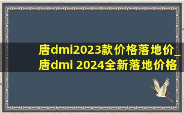 唐dmi2023款价格落地价_唐dmi 2024全新落地价格